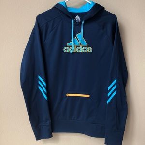 Adidas hoodie with front zipper pocket